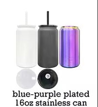 Load image into Gallery viewer, 16oz Stainless Steel Chroma Blue-Purple Plating